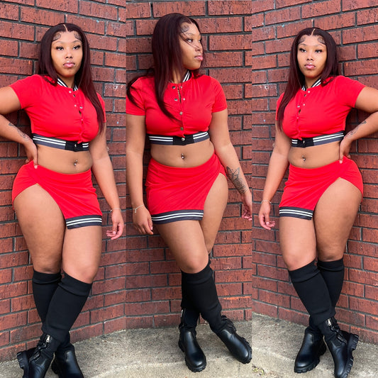 Sexy Redd Skirt Set