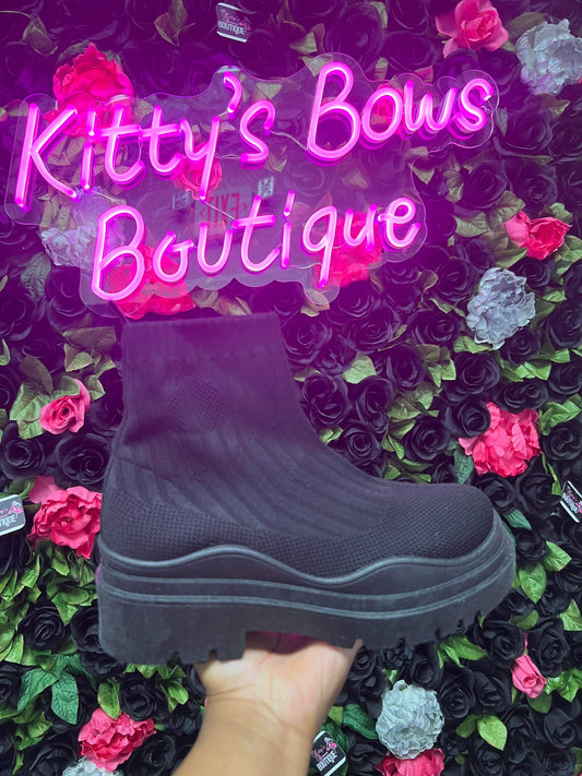 Black Low Top Boots